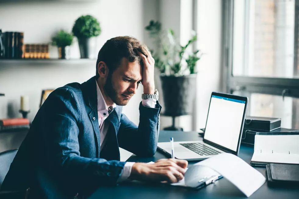 Young businessman working